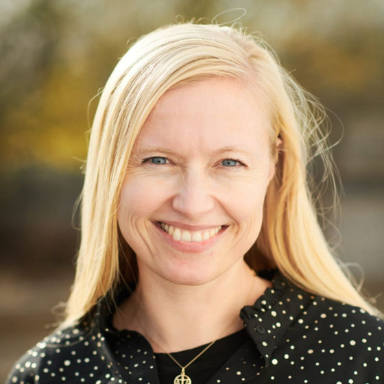 Smiling Rikke Friis Dam